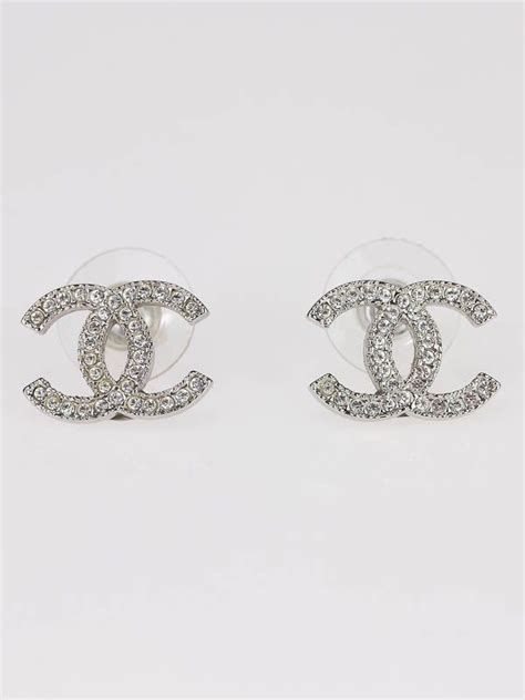 small chanel earring studs|chanel swarovski earrings.